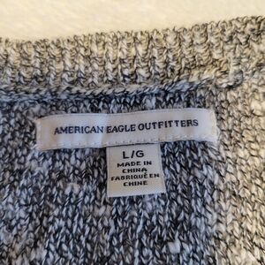 AE Marled Grey Women's Sweater, Size Large